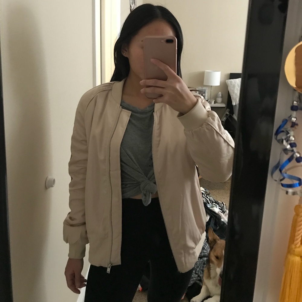 Satin Bomber Jacket